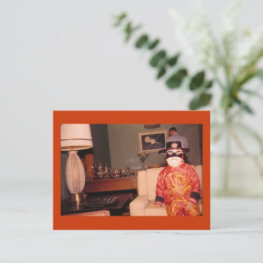 奇妙な奇妙なハロウィーンの衣装、ヴィンテージ ポストカード (スタンド正面)