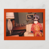 奇妙な奇妙なハロウィーンの衣装、ヴィンテージ ポストカード (正面)