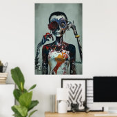 奇妙な奇妙な人のポートレート | AI Art ポスター (ホームオフィス)