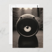 奇妙な奇妙な森の生き物ハロウィーン ポストカード (正面/裏面)