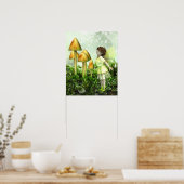 奇妙な妖精 – 妖精とトアドストールポスター ポスター (キッチン)