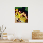 奇妙な子猫のピン留め ポスター (キッチン)