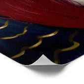 奇妙な孤独なゴシックの妖精ケルトのクロスプリント ポスター (角)