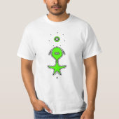 奇妙な小さな奴（緑） Tシャツ (正面)