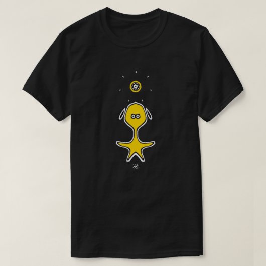 奇妙な小さな奴（黄色2） Tシャツ (デザイン正面)