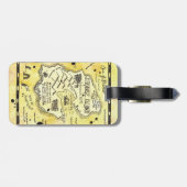 奇妙な島の宝物地図の荷物のラベル ラゲッジタグ (裏面横)