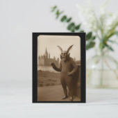 奇妙な幽霊のよく出るこうもり風変わりクリーチャーのハロウィン ポストカード (スタンド正面)