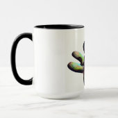 奇妙な形のマグ-緑 マグカップ (左)