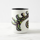 奇妙な形のマグ-緑 マグカップ (中央)