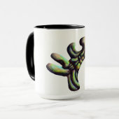 奇妙な形のマグ-緑 マグカップ (正面左)