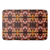 奇妙な形状を生成する赤い三角形の繰り返し バスマット (正面)