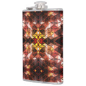 奇妙な形状を生成する赤い三角形の繰り返し フラスク (左)