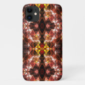 奇妙な形状を生成する赤い三角形の繰り返し Case-Mate iPhoneケース (裏面)