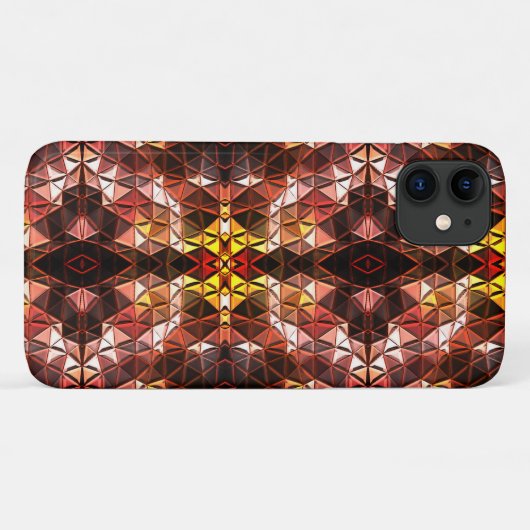 奇妙な形状を生成する赤い三角形の繰り返し Case-Mate iPhoneケース (裏面(横))