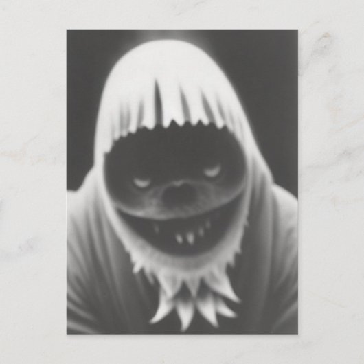 奇妙な怪獣ハロウィンハガキ ポストカード (正面)