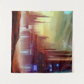 奇妙な惑星のSF都市1 タペストリー (正面(横))