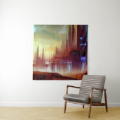 奇妙な惑星のSF都市1 タペストリー (インサイチュ)