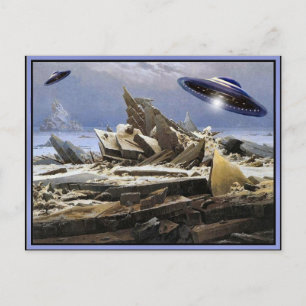 奇妙な惑星- UFOの訪問 ポストカード