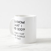 奇妙な数字の面白いマグカップ コーヒーマグカップ (正面左)