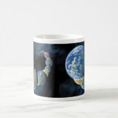 奇妙な新しい世界エイリアン惑星モンタージュ マグカップ (中央)