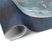 奇妙な新しい世界エイリアン惑星モンタージュ ラッピングペーパー (ロールコーナー)