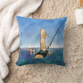 奇妙な日の魚釣り枕 クッション (ブランケット)