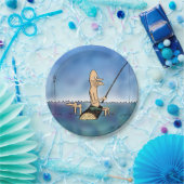 奇妙な日の魚釣り漫画 ペーパープレート (パーティー)