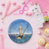 奇妙な日の魚釣り漫画 ペーパープレート (パーティー)