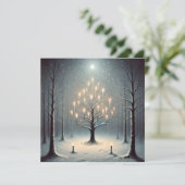 奇妙な暗い冬の夜ホリデーカード シーズンカード (スタンド正面)