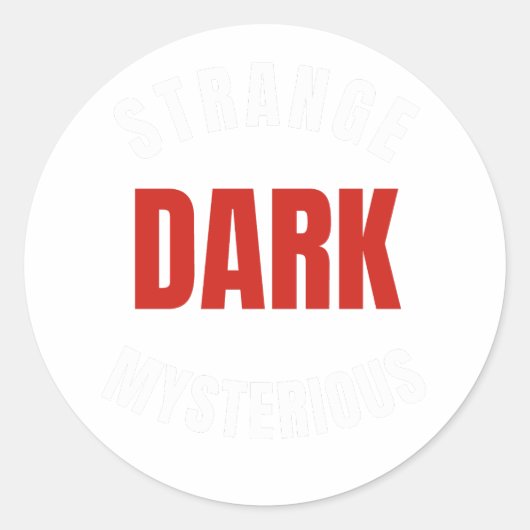 奇妙な暗い神秘的な、ミスター・バレン ラウンドシール (正面)