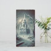 奇妙な暗い雪の冬のナイトカード シーズンカード (スタンド正面)