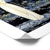 奇妙な木の前に立っている女性 ポスター (角)