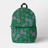奇妙な枝ジェードオールオーバープリントリュックサック プリントバックパック (正面)