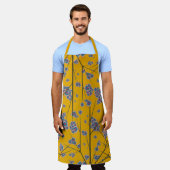 奇妙な枝マスタードラージエプロン エプロン (着用した状態)
