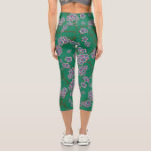 奇妙な枝高く腰のカプリレギンス カプリレギンス (裏面)