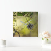 奇妙な植物 スクエア壁時計 (ホーム)