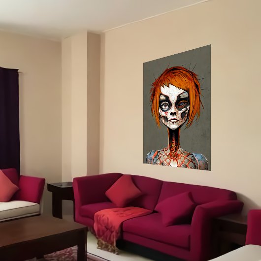 奇妙な死者のポートレート | AI Art ポスター