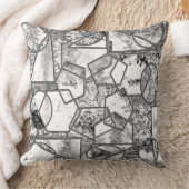 奇妙な灰色がかった質感 クッション (ブランケット)