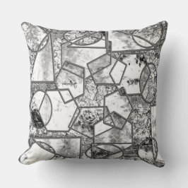 奇妙な灰色がかった質感 クッション