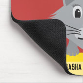 奇妙な灰色のペルシャ猫に気が付モダンく マウスパッド (コーナー)