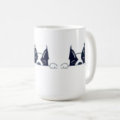 奇妙な犬のコーヒーマグ コーヒーマグカップ (正面右)