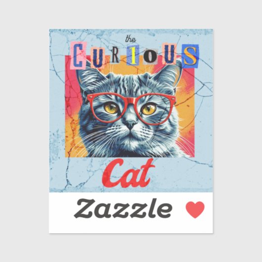 奇妙な猫 シール (シート)