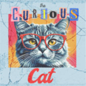 奇妙な猫 シール (正面)