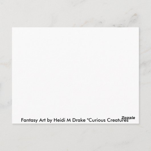奇妙な生物 ポストカード (裏面)