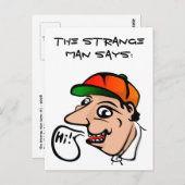 奇妙な男は言った。こんにちは!ポストカード ポストカード (正面/裏面)