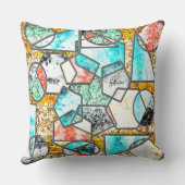 奇妙な白っぽい質感 クッション (裏面)