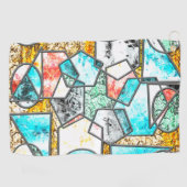 奇妙な白っぽい質感 ゴルフタオル (横)