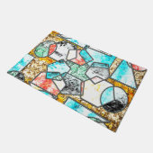 奇妙な白っぽい質感 ドアマット (アングル)