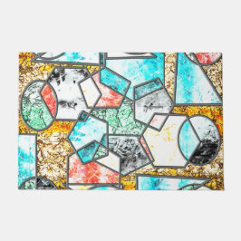 奇妙な白っぽい質感 ドアマット