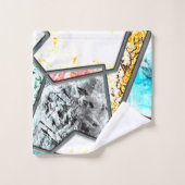 奇妙な白っぽい質感 バスタオルセット (ウォッシュタオル)